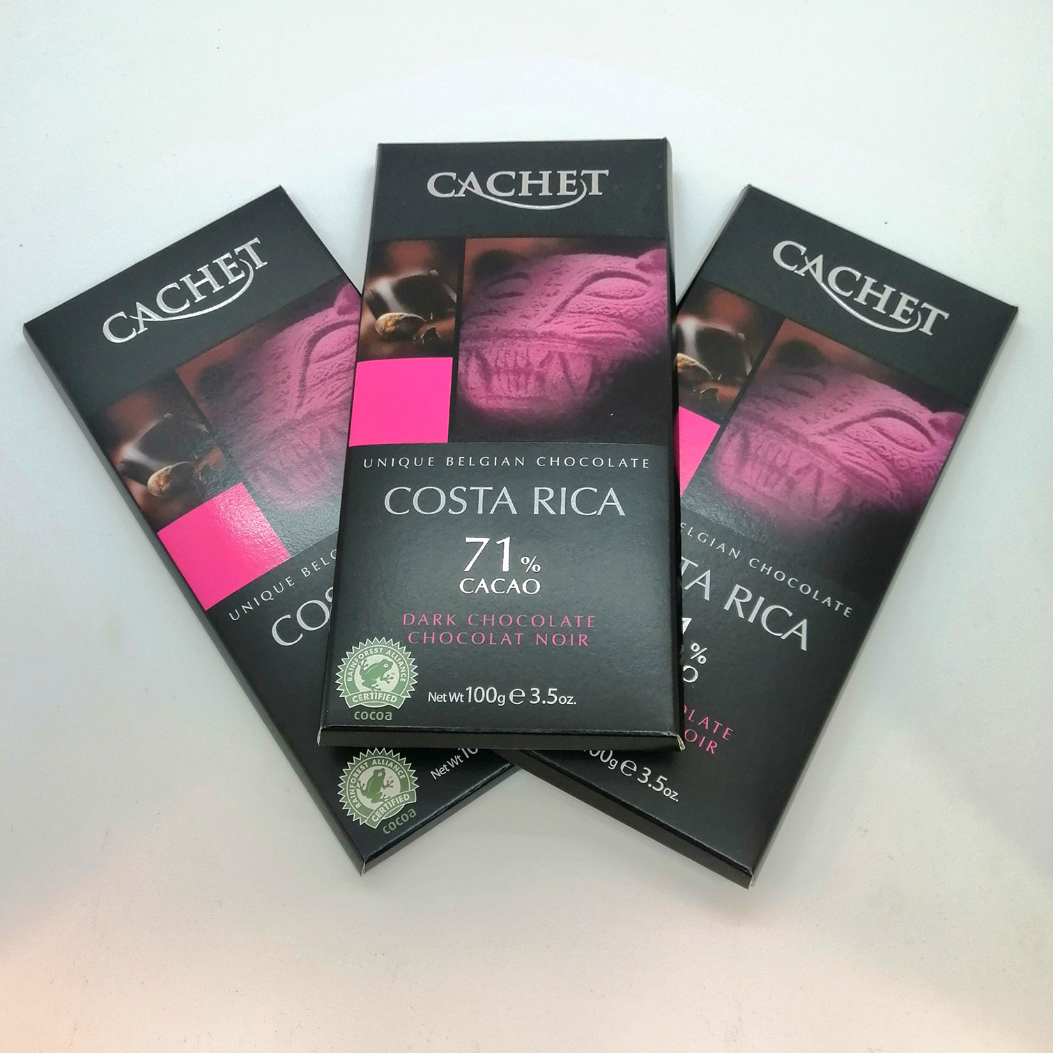 Tabletas chocolate elaboradas por Cachet Chocolatier Le Chocolat